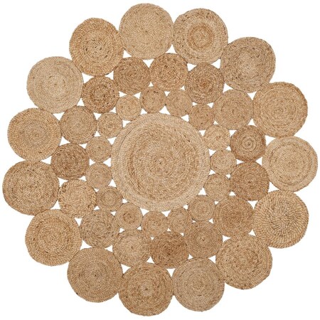 Safavieh 9 x 9 ft. Natural Fiber Hand Loomed Round Area Rug, Natural NF363A-9R